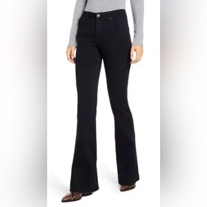 1822 Denim Winter High Rise Flare Fleece Lining Black Stretch Size 8 NWT